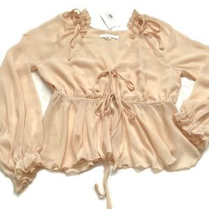 Romantic Creamy Peach Color Top